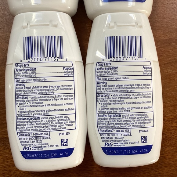 Oral Care Bundle of 4 Crest Scope Toothpastes New/Sealed - Picture 6 of 6